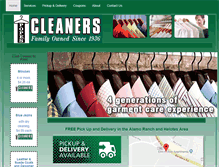 Tablet Screenshot of popecleaners.com